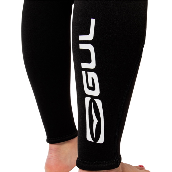 2026 Gul Womens Response Natur 3/2mm Back Zip Wetsuit RE1319-BKSP - Black / Splaterpalm